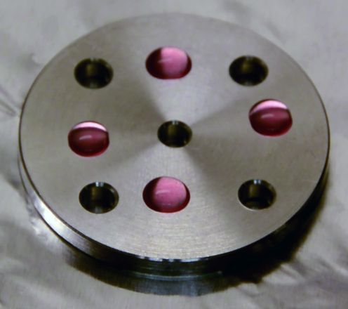 High water droplet contact angle on aluminum surface before oxygen plasma treatment
